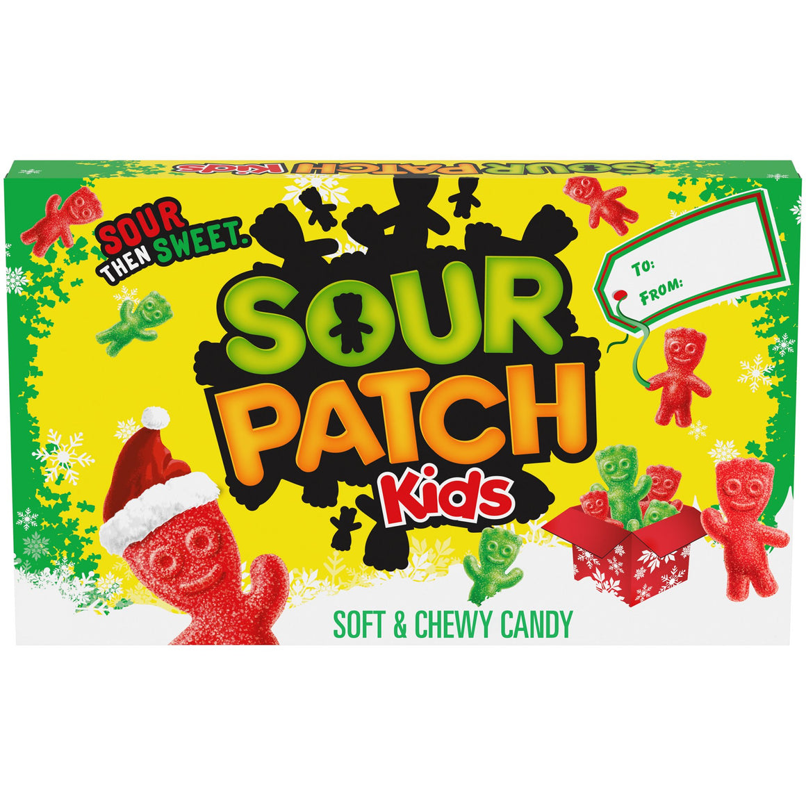 All City Candy Sour Patch Kids Green & Red Soft & Chewy Candy - 3.1-oz. Holiday Theater Box For fresh candy and great service, visit www.allcitycandy.com
