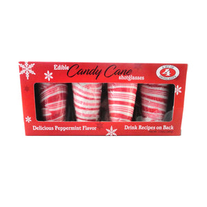 All City Candy Edible Shotglasses Candy Cane Set of 4 7.05 oz. Box Christmas Hilco For fresh candy and great service, visit www.allcitycandy.com