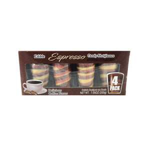 All City Candy Edible Shotglasses Espresso Set of 4 7.05 oz. Box Christmas Hilco For fresh candy and great service, visit www.allcitycandy.com