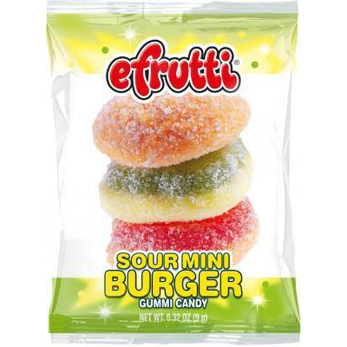 All City Candy efrutti Sour Mini Burger Gummi Candy - Case of 60 Gummi efrutti Default Title For fresh candy and great service, visit www.allcitycandy.com