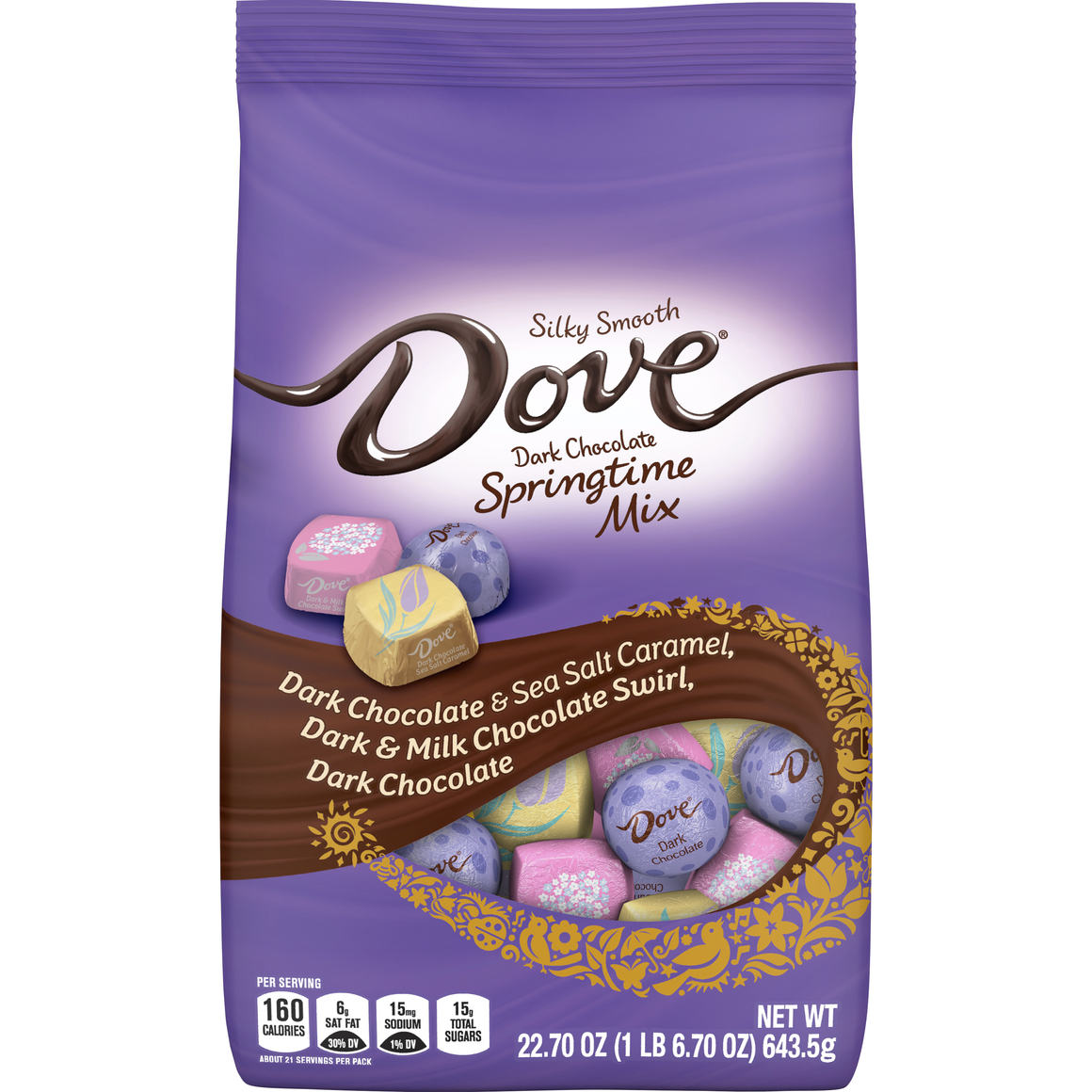 All City Candy Dove Assorted Dark Chocolate Springtime Mix - 22.7-oz. Bag Mars Chocolate For fresh candy and great service, visit www.allcitycandy.com