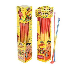 All City Candy Alberts Flintstone Candy Straws Case of 48 Powdered Candy Albert's Candy For fresh candy and great service, visit www.allcitycandy.com
