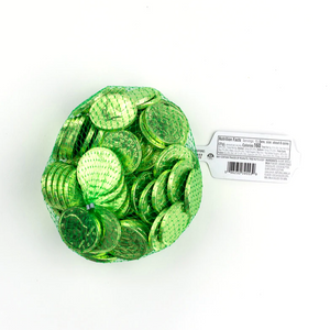 All City Candy Fort Knox Kiwi Green Milk Chocolate Coins - 1 LB Mesh Bag Gerrit J. Verburg Candy For fresh candy and great service, visit www.allcitycandy.com