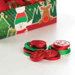 All City Candy Fort Knox Christmas Milk Chocolate Coins 1.5 oz. Mesh Bag Christmas Gerrit J. Verburg Candy For fresh candy and great service, visit www.allcitycandy.com