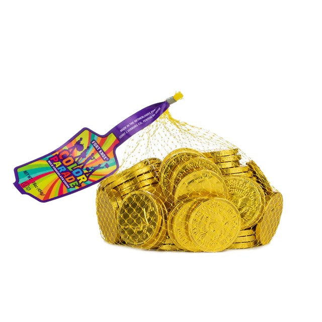 All City Candy Fort Knox Sunshine Yellow Milk Chocolate Coins - 1 lb. Bag Gerrit J. Verburg Candy For fresh candy and great service, visit www.allcitycandy.com