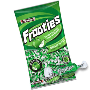 All City Candy Frooties Green Apple Chewy Candy - 2.42 LB Bulk Bag Bulk Wrapped Tootsie Roll Industries For fresh candy and great service, visit www.allcitycandy.com