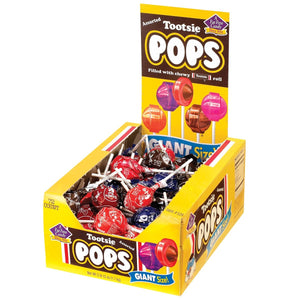 All City Candy Assorted Giant Tootsie Pops - Case of 72 Lollipops & Suckers Tootsie Roll Industries Default Title For fresh candy and great service, visit www.allcitycandy.com