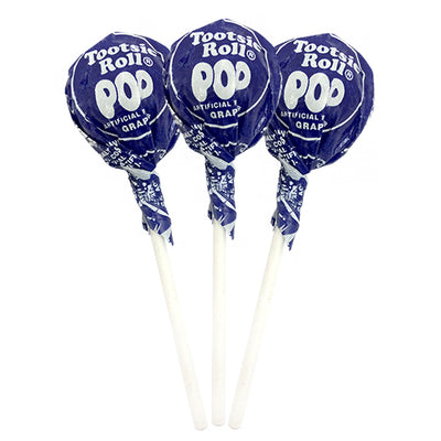 Grape Tootsie Pops - 2 LB Bulk Bag - All City Candy