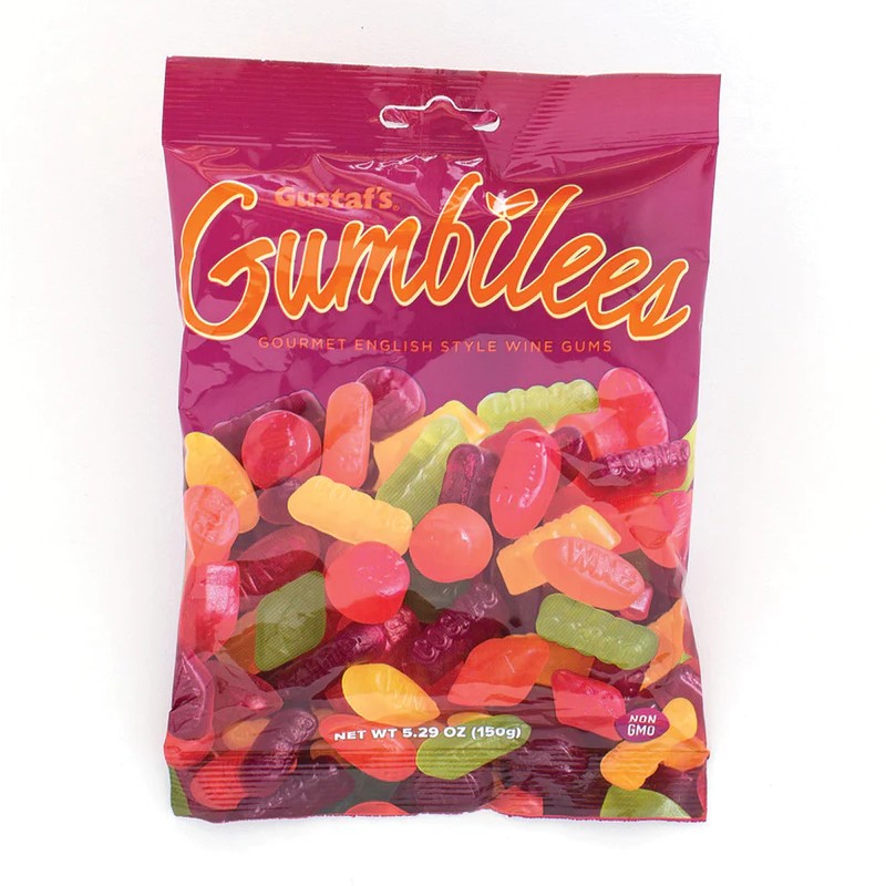 All City Candy Gustaf's Gumbilees Gourmet English Style Wine Gums Gummi Gerrit J. Verburg Candy 7.0-oz. Bag For fresh candy and great service, visit www.allcitycandy.com