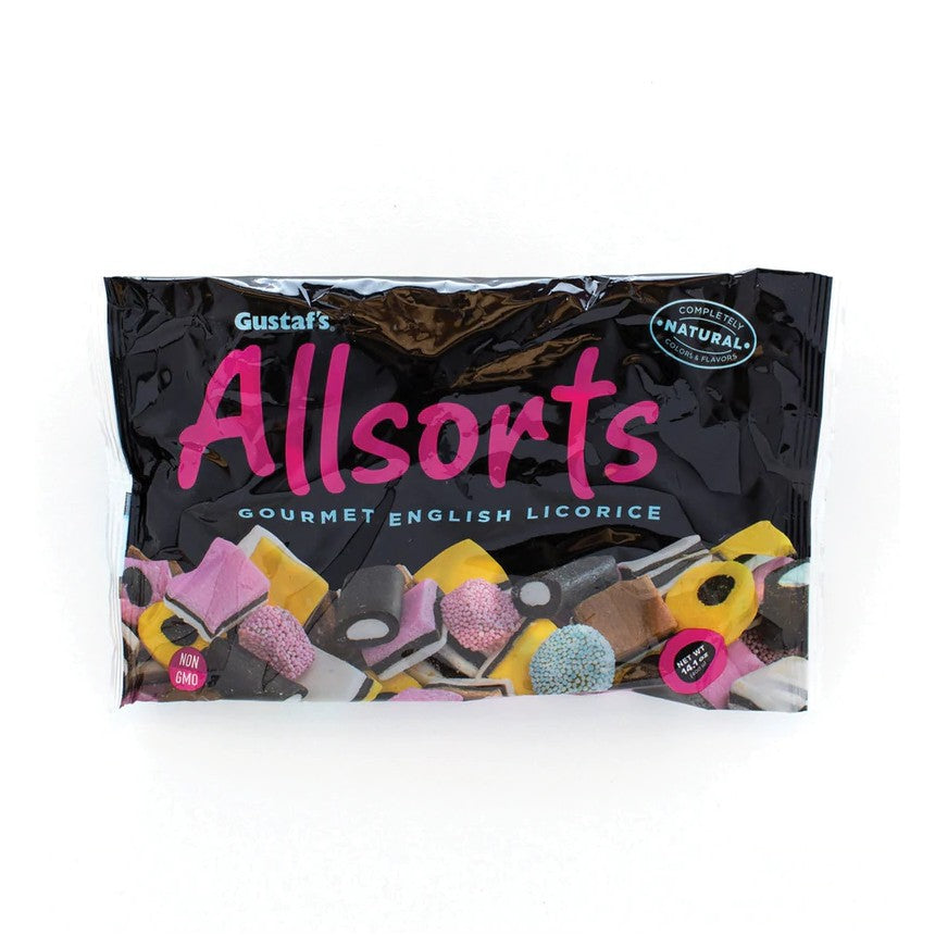 All City Candy Gustaf's Allsorts Gourmet English Licorice 6.3-oz. Bag Licorice Gerrit J. Verburg Candy For fresh candy and great service, visit www.allcitycandy.com