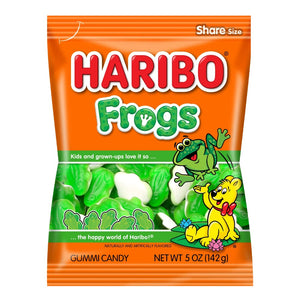 All City Candy Haribo Frogs Gummi Candy - 5-oz. Peg Bag Gummi Haribo Candy For fresh candy and great service, visit www.allcitycandy.com