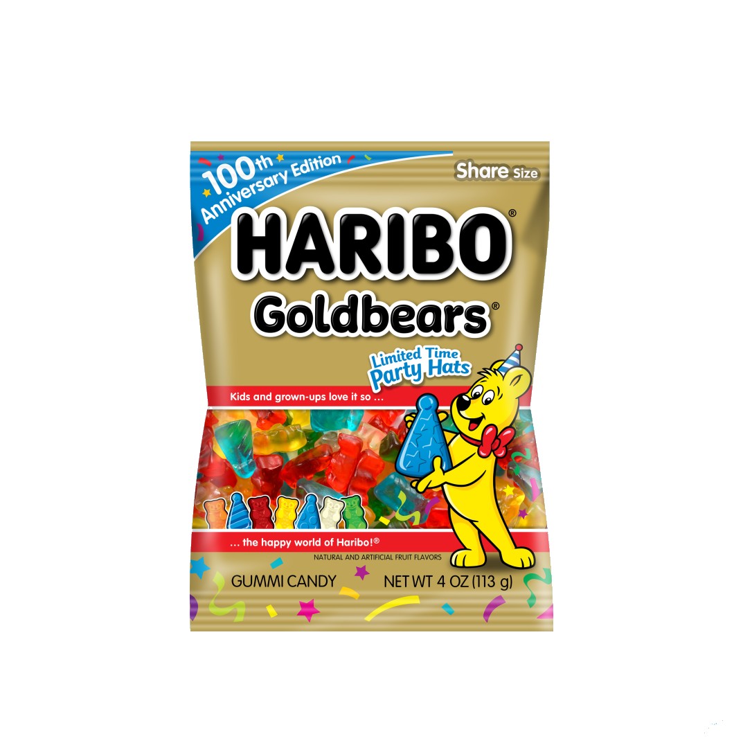 Haribo Gold-Bears Gummi Candy Peg Bags