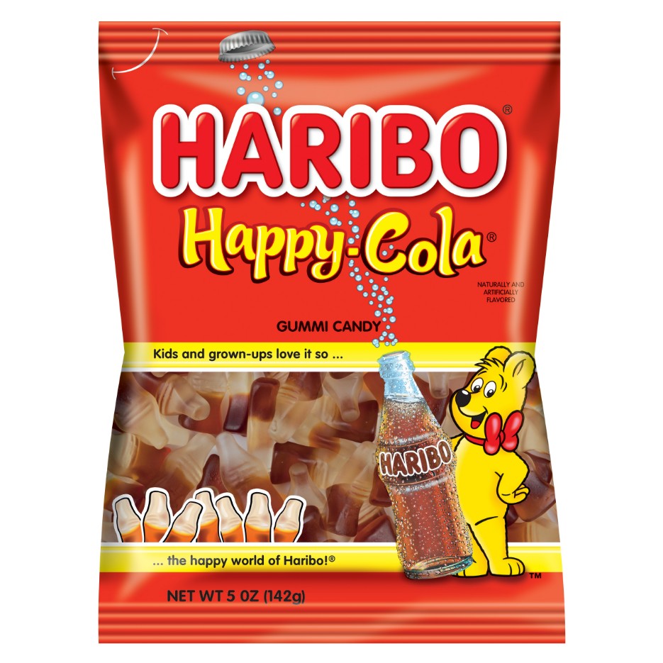 All City Candy Haribo Happy Cola Gummi Candy - 5-oz. Bag Gummi Haribo Candy For fresh candy and great service, visit www.allcitycandy.com