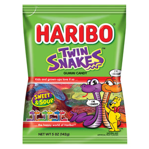 All City Candy Haribo Twin Snakes Gummi Candy - 5-oz. Bag Gummi Haribo Candy For fresh candy and great service, visit www.allcitycandy.com