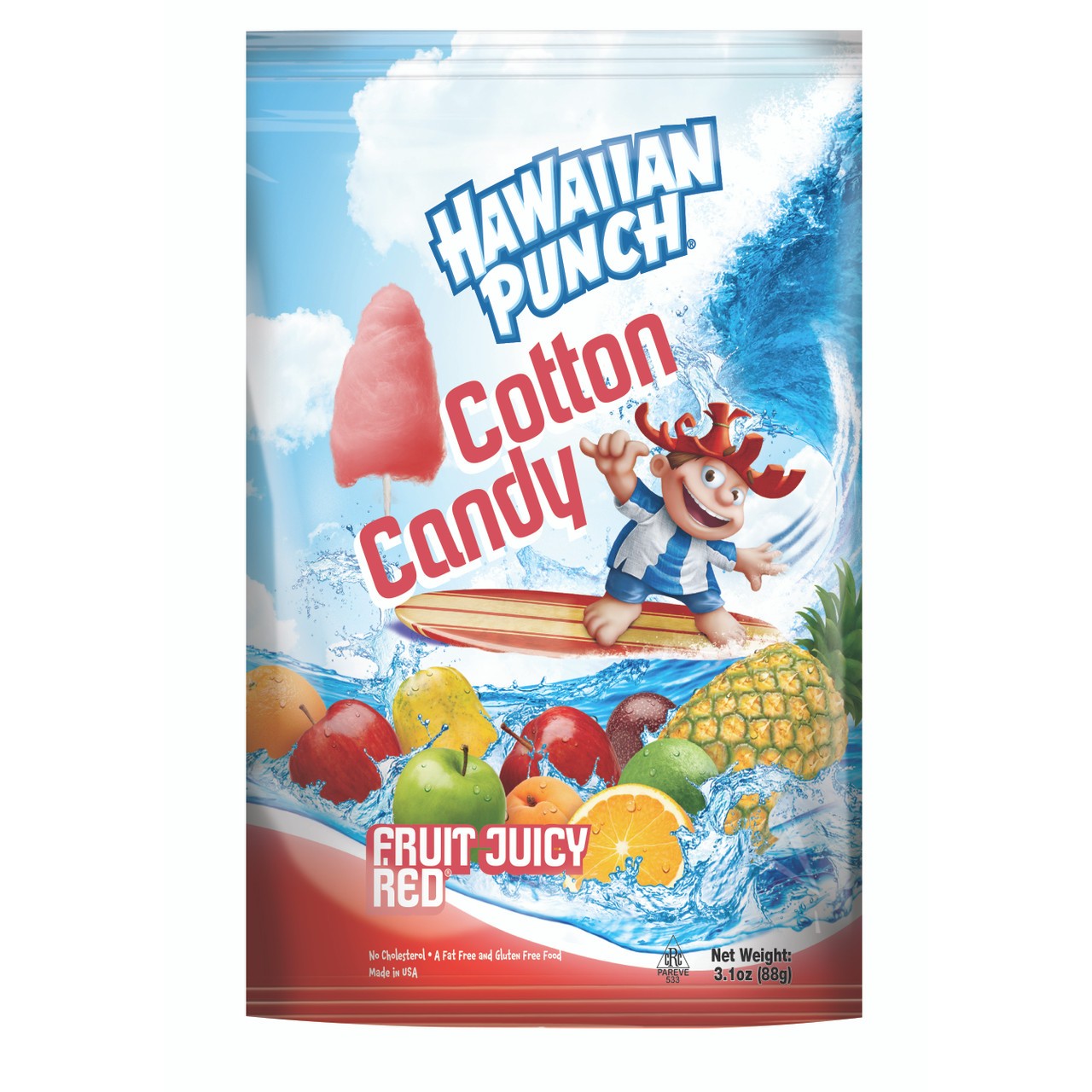 Hawaiian Punch Cotton Candy 3.1 oz Bag