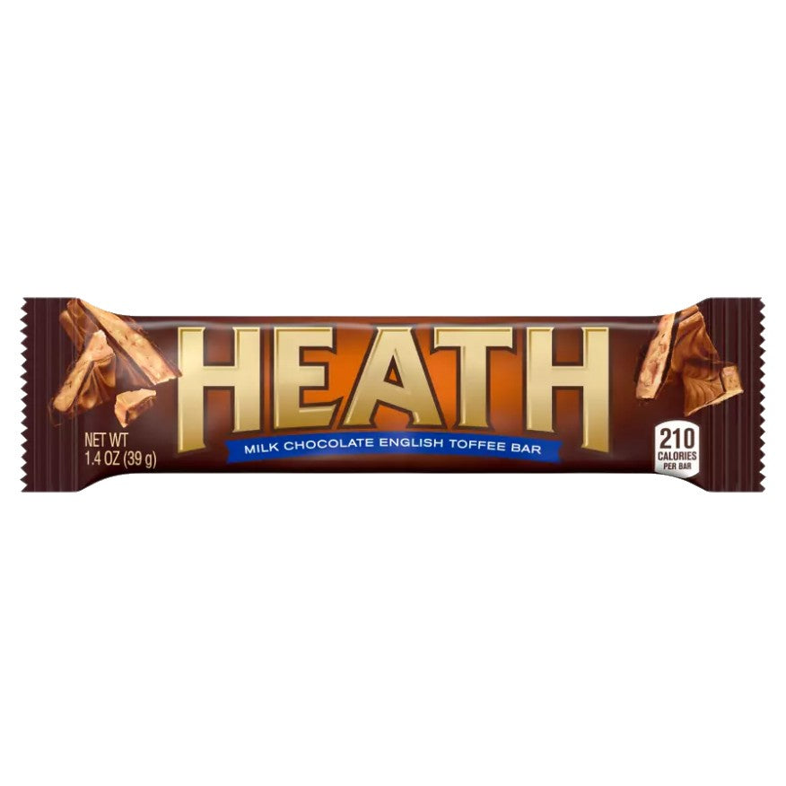 All City Candy Heath Milk Chocolate English Toffee Candy Bar 1.4 oz. Candy Bars Hershey's 1 Bar For fresh candy and great service, visit www.allcitycandy.com
