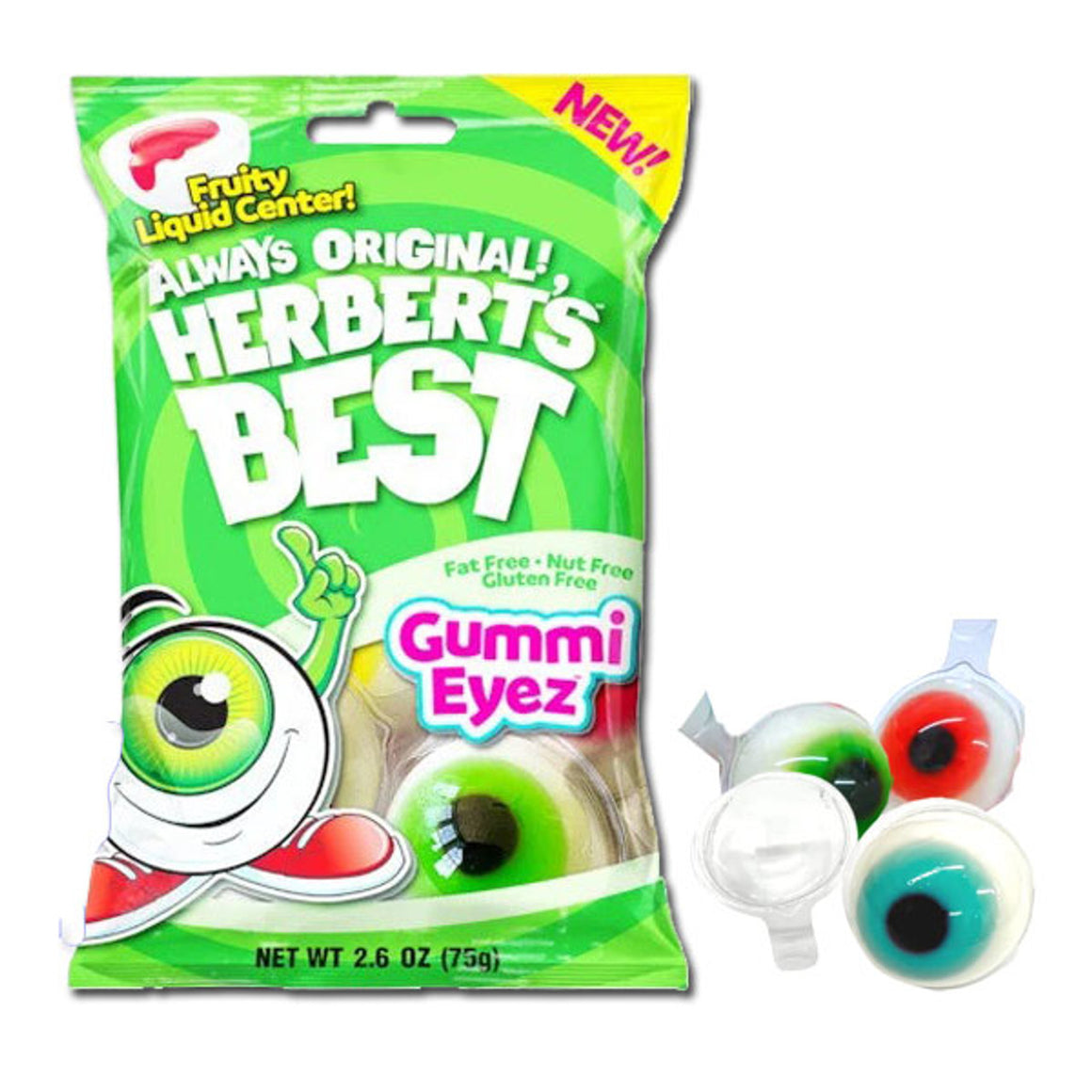 All City Candy Herbert's Best Gummi Eyez 2.6 oz. Bag Gummi efrutti For fresh candy and great service, visit www.allcitycandy.com