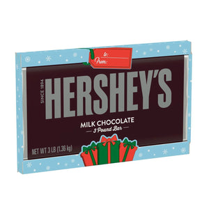 All City Candy Hershey's Holiday Milk Chocolate Candy Bar - 3 Pound Gift Christmas Hershey's For fresh candy and great service, visit www.allcitycandy.com