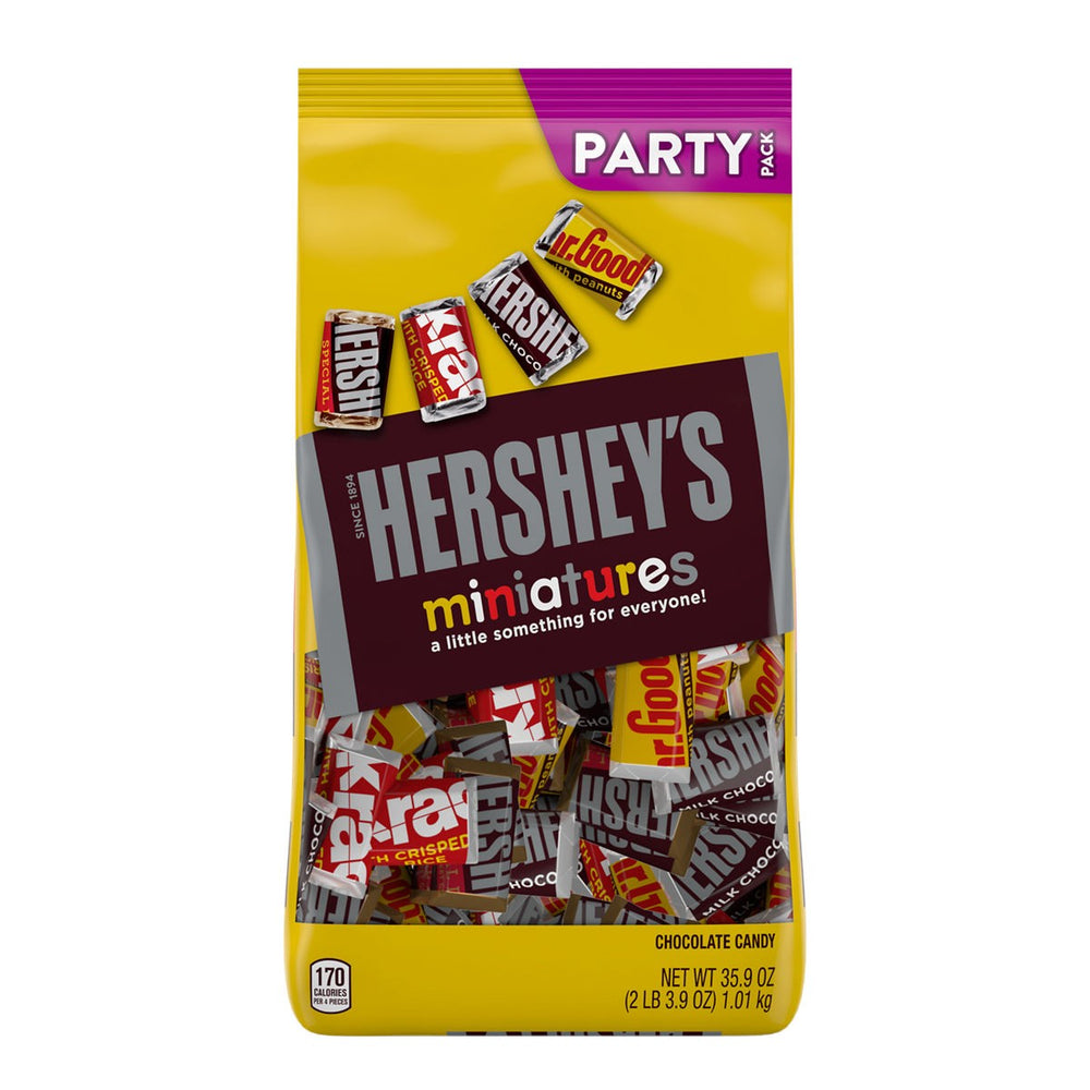 Hershey's Miniatures Candy Bars Party Pack - 35.9-oz. Bulk Bag - All ...