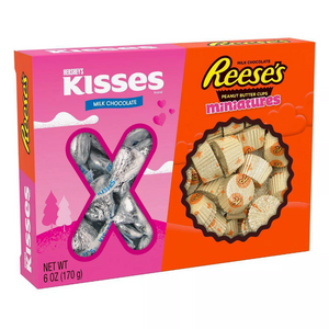 All City Candy Hershey's Chocolate XOXO Kisses and Reese's Miniatures 6 oz. Box Hershey's Valentine's Day For fresh candy and great service, visit www.allcitycandy.com