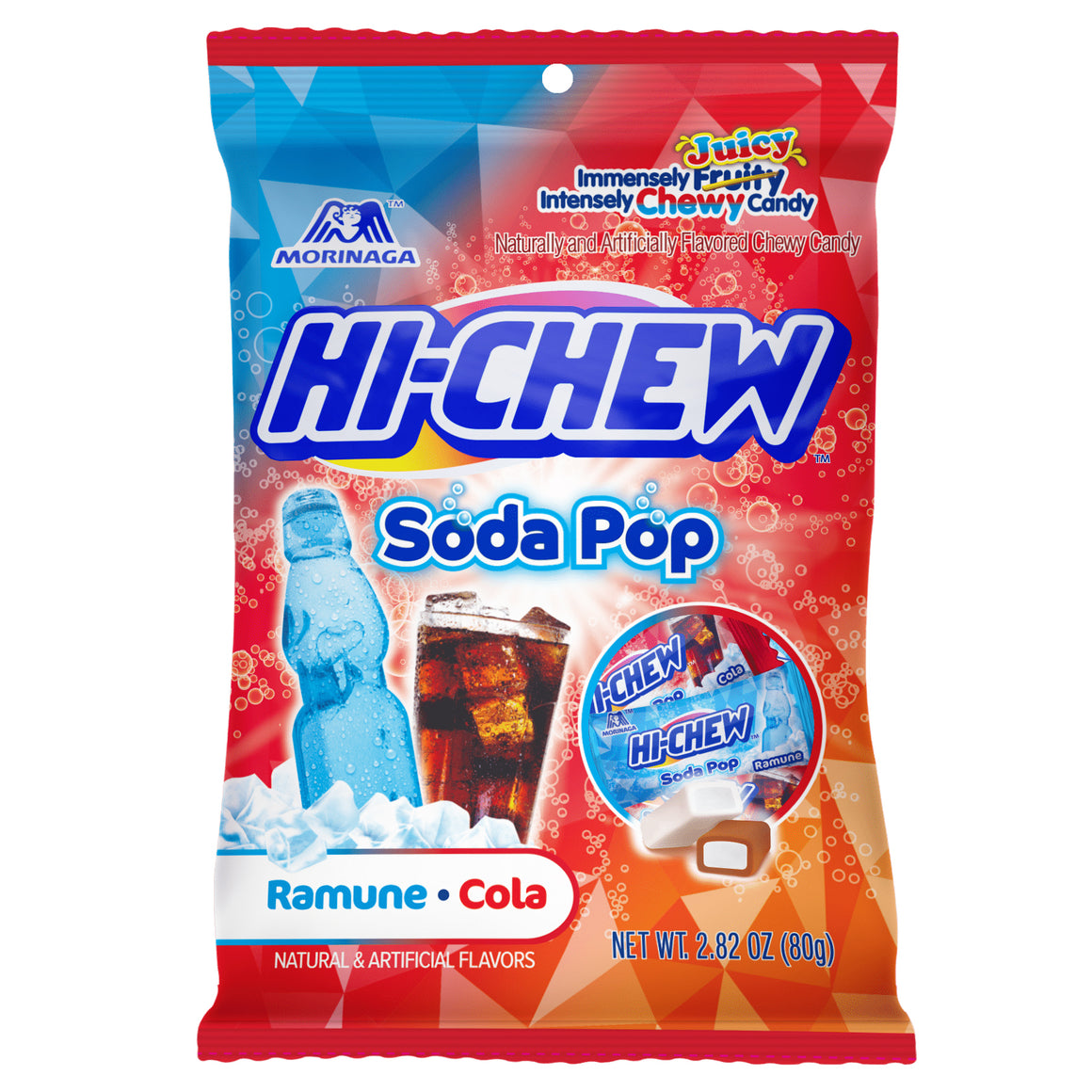 All City Candy Hi-Chew Soda Pop Mix Ramune/Cola Chews - 2.82-oz. Bag Chewy Morinaga & Company For fresh candy and great service, visit www.allcitycandy.com
