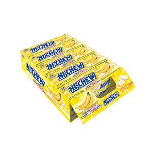 All City Candy Hi-Chew Banana Fruit Chews - 1.76-oz. Bar Case of 15 Chewy Morinaga & Company For fresh candy and great service, visit www.allcitycandy.com