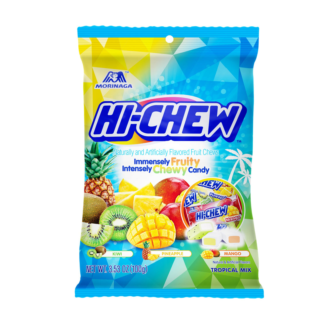 All City Candy Hi-Chew Tropical Mix Fruit Chews - 3.53-oz. Bag Morinaga & Company For fresh candy and great service, visit www.allcitycandy.com