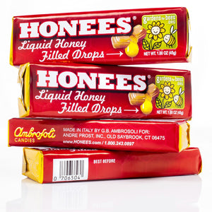 All City Candy Honees Honey Filled Hard Candy Drops - 1.6-oz. Pack Hard G.B. Ambrosoli For fresh candy and great service, visit www.allcitycandy.com