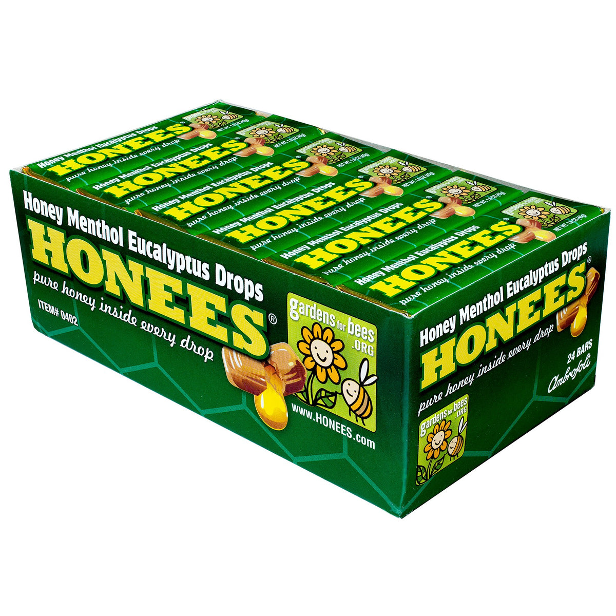 Honees Cough Drop Honey Menthol Eucalyptus 1.6 oz All City Candy