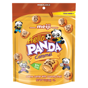 All City Candy Meiji Hello Panda Caramel Bite Size Candies - 7-oz. Resealable Bag For fresh candy and great service, visit www.allcitycandy.com