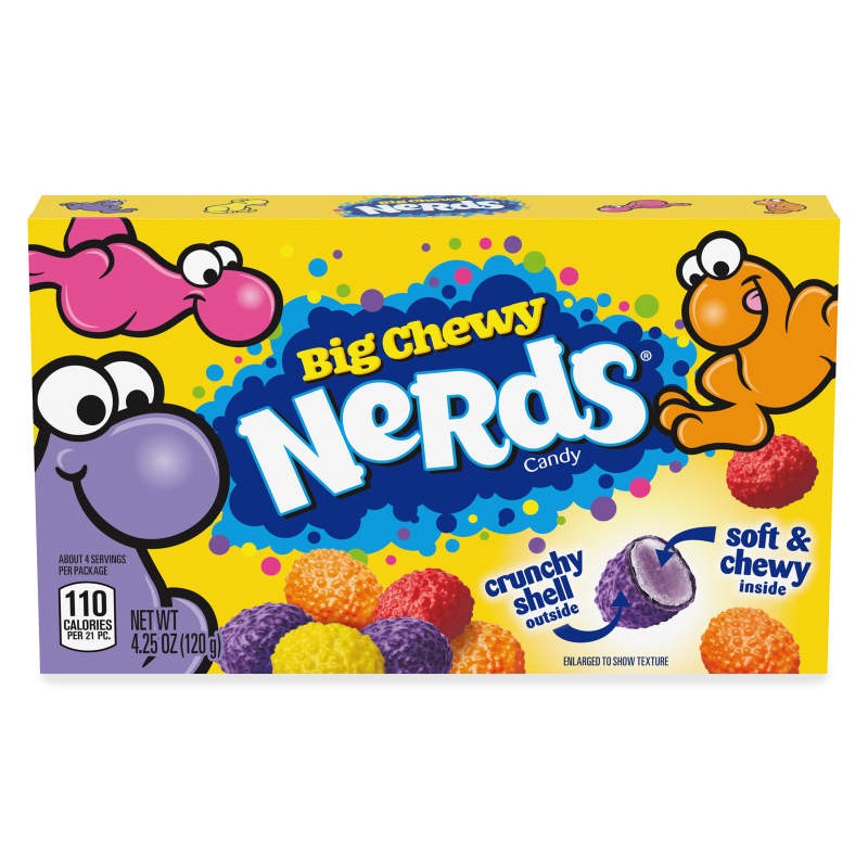 All City Candy Big Chewy Nerds - 4.25-oz. Theater Box Theater Boxes Ferrara Candy Company For fresh candy and great service, visit www.allcitycandy.com