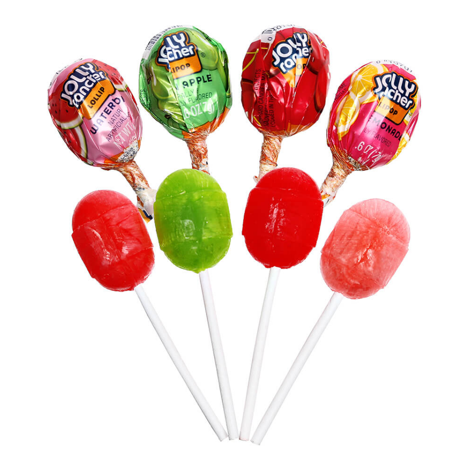 All City Candy Jolly Rancher Assorted Flavor Lollipops - Case of 50 Lollipops & Suckers Hershey's For fresh candy and great service, visit www.allcitycandy.com