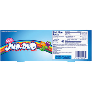 All City Candy Jum-Blo Bubble Gum Balls - 5-Piece Tube Gum/Bubble Gum Ferrara Candy Company Case of 24 For fresh candy and great service, visit www.allcitycandy.com