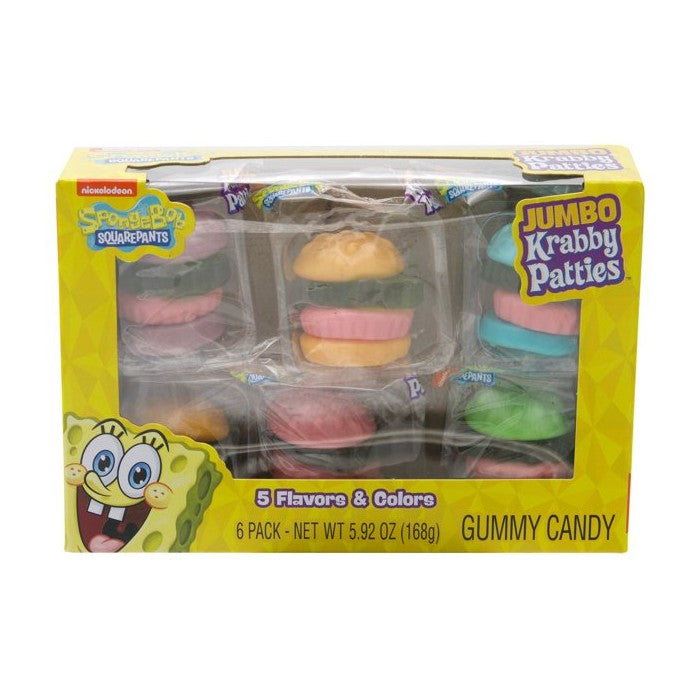 All City Candy Krabby Patties Jumbo Assorted Box 6 pack 5.92 oz. Gummi Frankford Candy For fresh candy and great service, visit www.allcitycandy.com