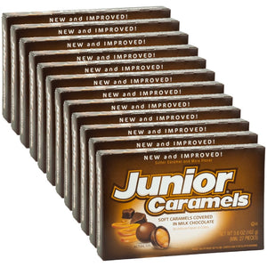 All City Candy Junior Caramels - 3.6-oz. Theater Box Theater Boxes Tootsie Roll Industries Case of 12 For fresh candy and great service, visit www.allcitycandy.com