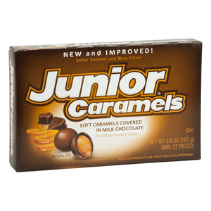 All City Candy Junior Caramels - 3.6-oz. Theater Box Theater Boxes Tootsie Roll Industries 1 Box For fresh candy and great service, visit www.allcitycandy.com