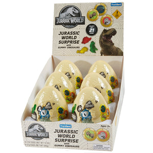 All City Candy Jurassic World Surprise with Gummy Dinosaurs 2 oz. Egg Case of 6 Novelty Frankford Candy For fresh candy and great service, visit www.allcitycandy.com