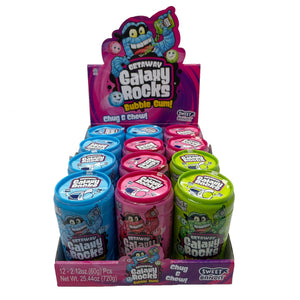 All City Candy Kidsmania Getaway Galaxy Rocks Bubble Gum - 2.12 oz Case of 12 Gum/Bubble Gum Kidsmania For fresh candy and great service, visit www.allcitycandy.com