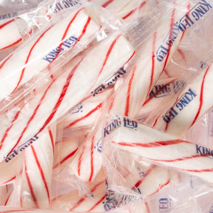 King Leo Soft Peppermint Sticks - Bulk Bags - All City Candy