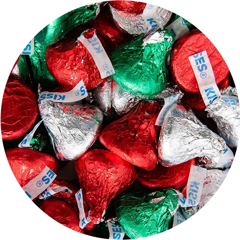 All City Candy Hershey's Kisses Milk Chocolate Christmas Colors Bulk Bags Christmas Hershey's For fresh candy and great service, visit www.allcitycandy.com