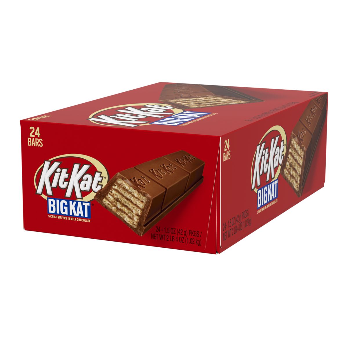 Kit Kat Crisp Wafers in Milk Chocolate, Big Kat - 24 pack, 1.5 oz packages