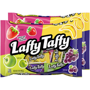 All City Candy Laffy Taffy Assorted Mini Bars - 12-oz. Bag Pack of 2 Taffy Ferrara Candy Company For fresh candy and great service, visit www.allcitycandy.com