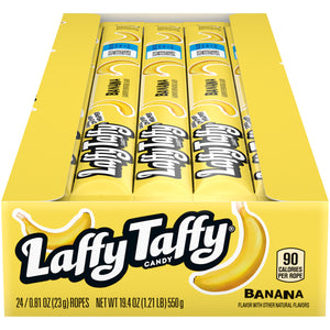 All City Candy Laffy Taffy Banana Rope .81 oz. Case of 24 Taffy Ferrara Candy Company For fresh candy and great service, visit www.allcitycandy.com