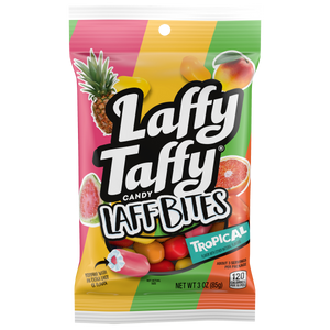 All City Candy Laffy Taffy Laff Bites Tropical 3.0 oz. Bag Taffy Ferrara Candy Company For fresh candy and great service, visit www.allcitycandy.com