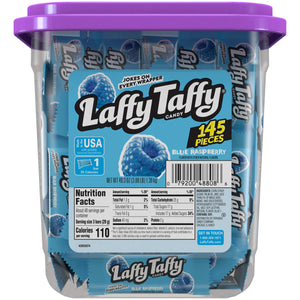 All City Candy Laffy Taffy Blue Raspberry .3-oz. Mini Bar - Tub of 145 Candy Bars Ferrara Candy Company For fresh candy and great service, visit www.allcitycandy.com