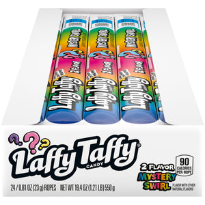 All City Candy Laffy Taffy 2 Flavor Mystery Swirl Rope .81-oz. Case of 24 Taffy Ferrara Candy Company For fresh candy and great service, visit www.allcitycandy.com