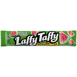 All City Candy Laffy Taffy Stretchy & Tangy Watermelon Candy Bar 1.5 oz. 1 Bar Taffy Ferrara Candy Company For fresh candy and great service, visit www.allcitycandy.com