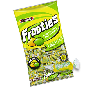All City Candy Frooties Lemon Lime Chewy Candy - 2.42 LB Bulk Bag Bulk Wrapped Tootsie Roll Industries For fresh candy and great service, visit www.allcitycandy.com