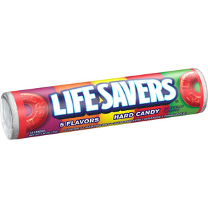 All City Candy Life Savers Hard Candy 5 Flavors - 1.14-oz. Roll Hard Wrigley 1 Roll For fresh candy and great service, visit www.allcitycandy.com