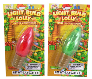 All City Candy Christmas Light Bulb Lolly Candy Pop 0.42 oz. Albert's Candy For fresh candy and great service, visit www.allcitycandy.com
